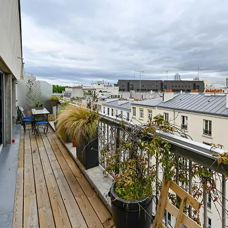 Apartment Splendid With Rooftop Near La Villette *